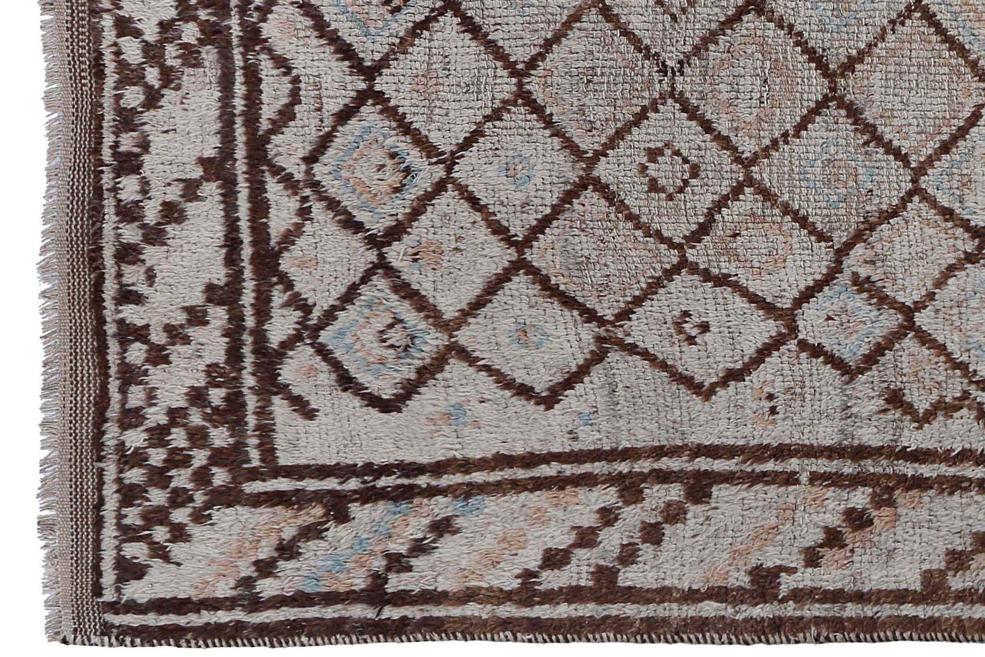 Persischer Gabbeh Small Teppich - Wolle Elfenbein Design - 97578 (Stammeskunst) im Angebot