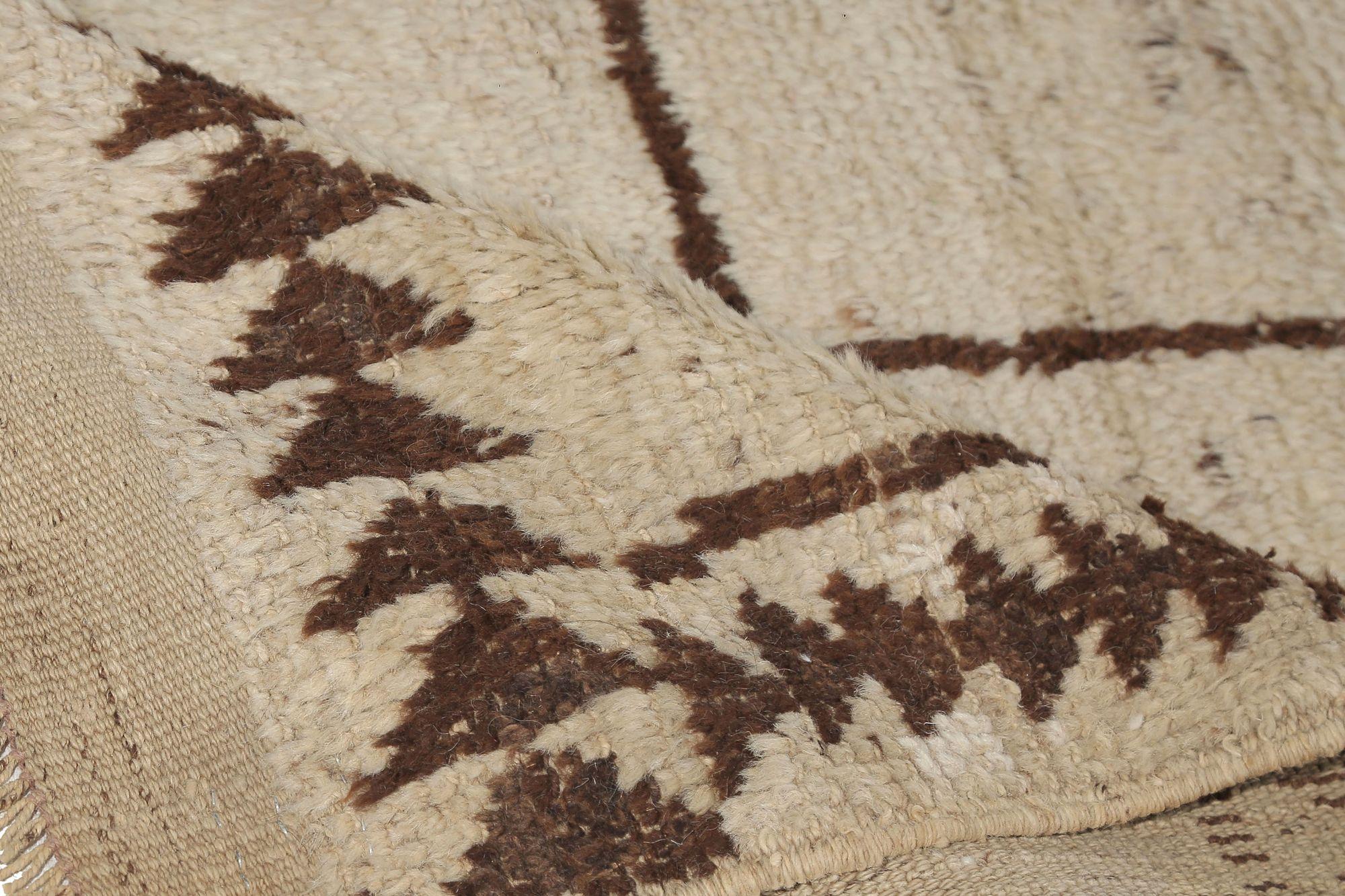 Persischer Gabbeh Small Teppich - Wolle Elfenbein Design - 97662 (Stammeskunst) im Angebot