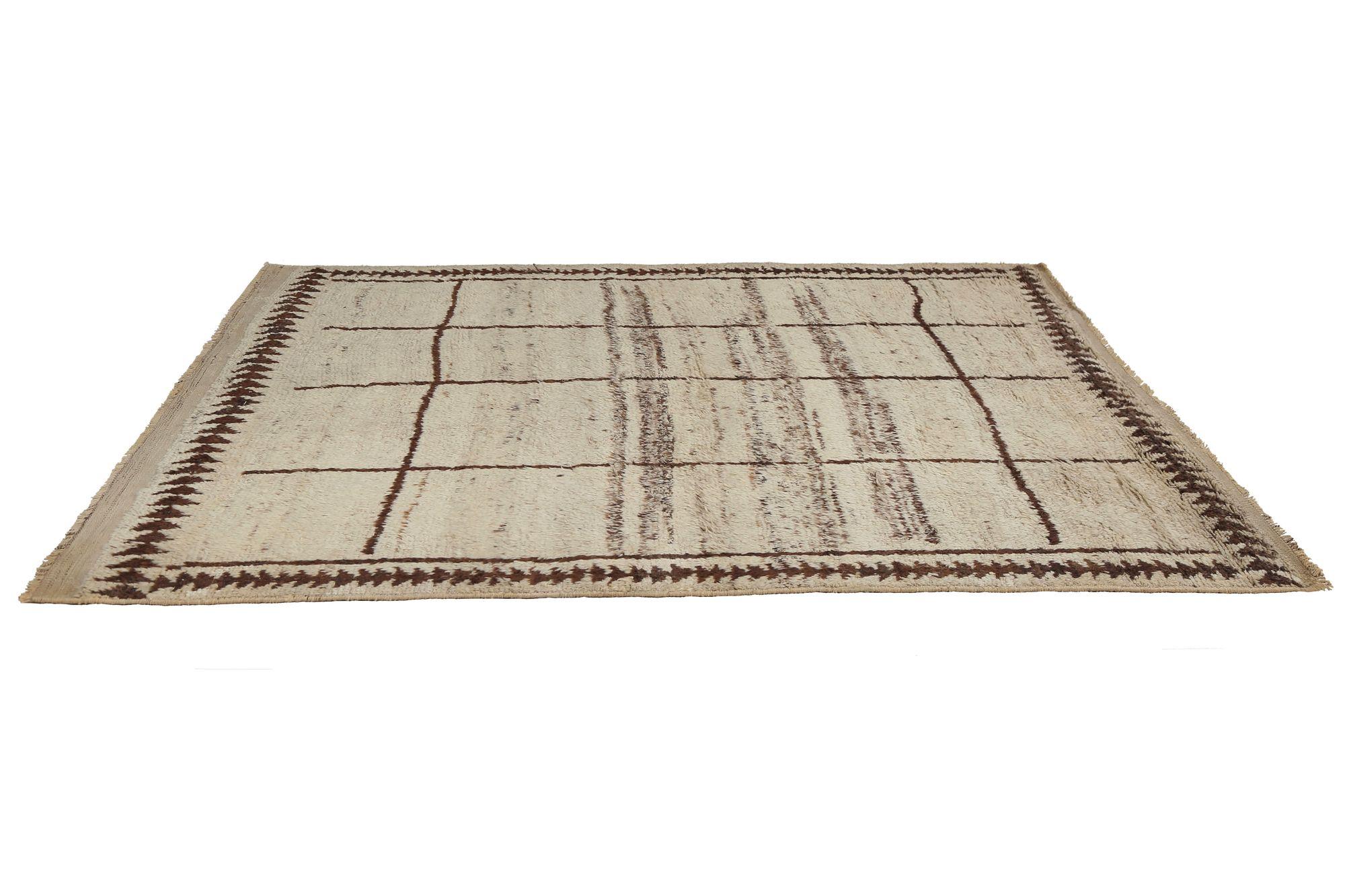 Persischer Gabbeh Small Teppich - Wolle Elfenbein Design - 97662 (Irakisch) im Angebot