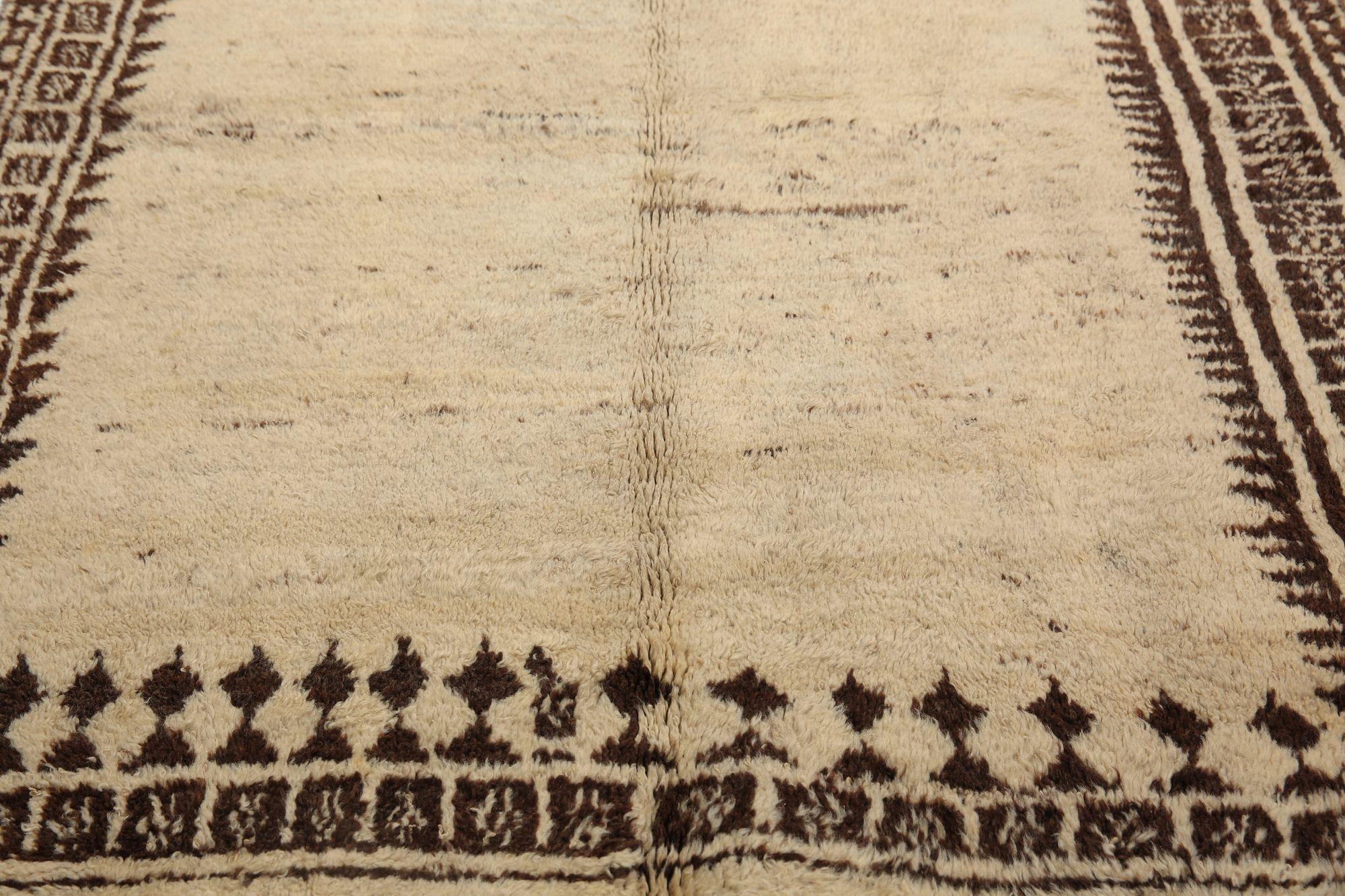 Persischer Gabbeh Small Teppich - Wolle Elfenbein Design - 97699 (Stammeskunst) im Angebot