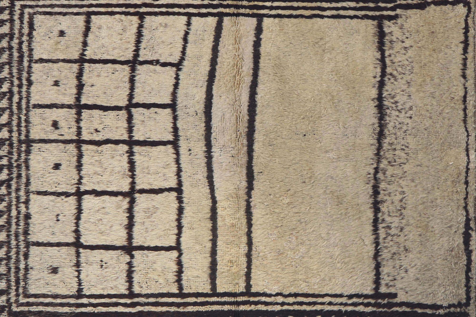 Iracheno Tappeto persiano Gabbeh Small - Disegno in lana e avorio - 97725 in vendita