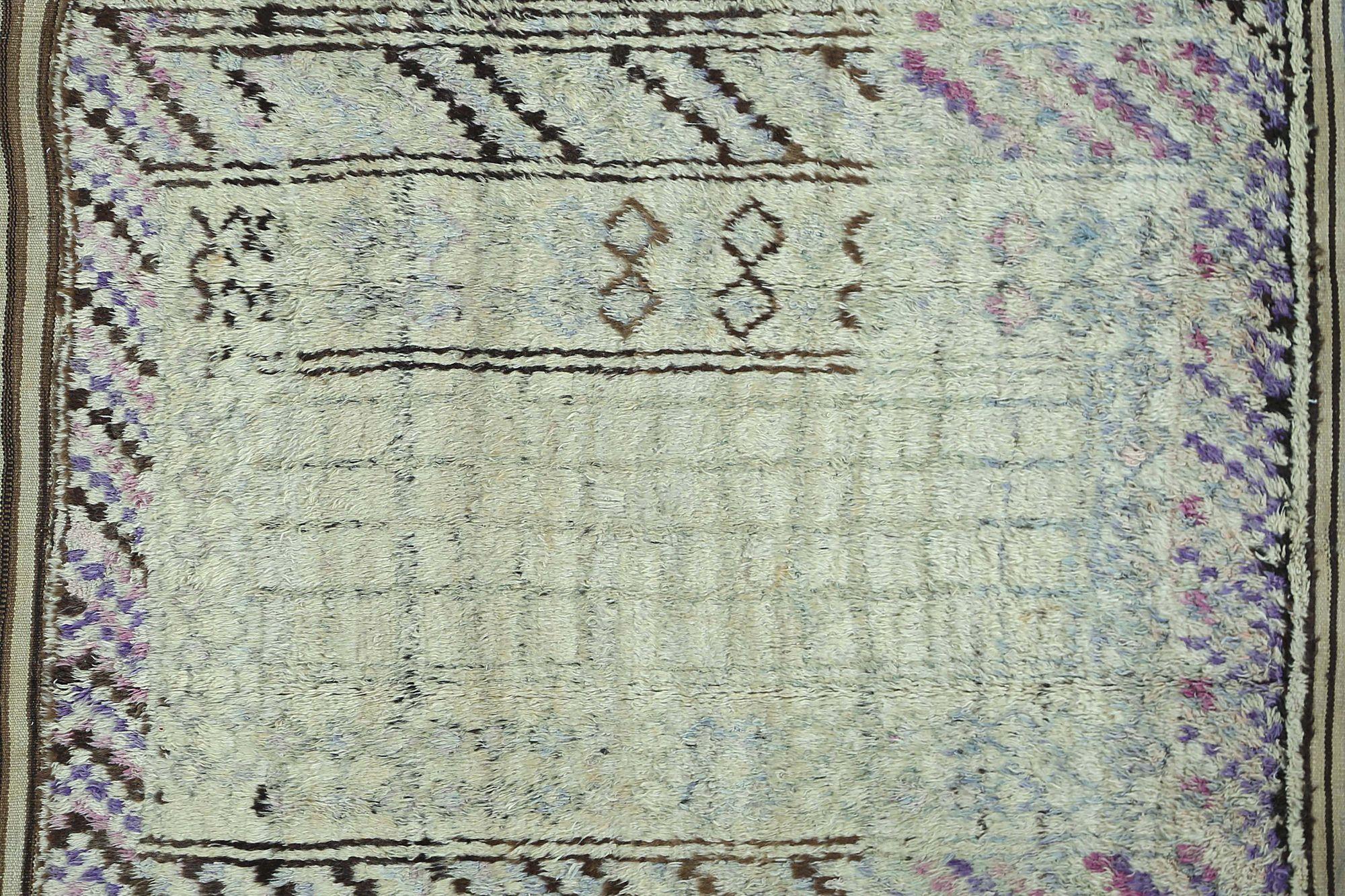 Persischer Gabbeh Kleiner Teppich aus Wolle mit elfenbeinfarbenem Reversdesign - 97558 (Irakisch) im Angebot