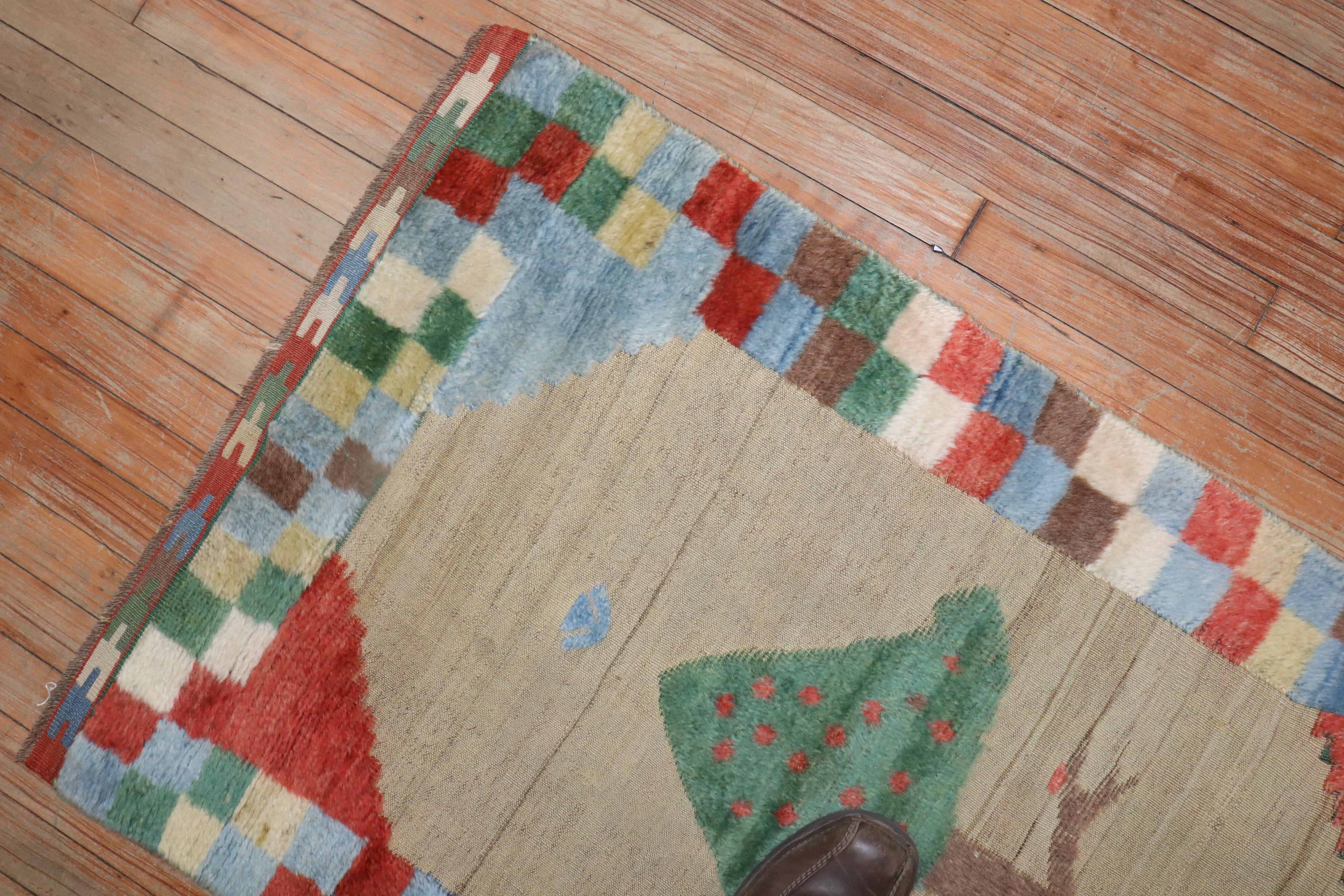 Persian Gabbeh Souf Rug For Sale 1
