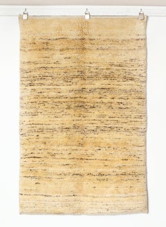 Persian Gabbehrez Wool Rug, Neutral Undyed Organic Modern Design, 2x3