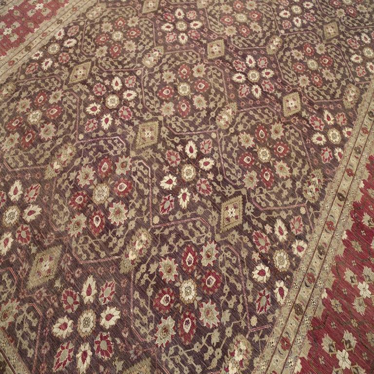 Iracheno Tappeti persiani Haji Jalili - Lana Marrone Avorio Rosso Design - 93011 in vendita