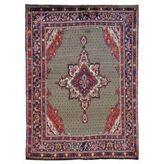 Persian Hamadan Camel Hair Wool Hand Knotted Oriental Rug
