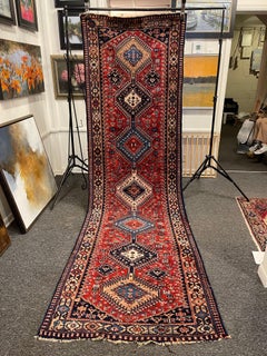 Persian Hamadan Design Runner, Wool, Antique, Iran, Early 20th Century