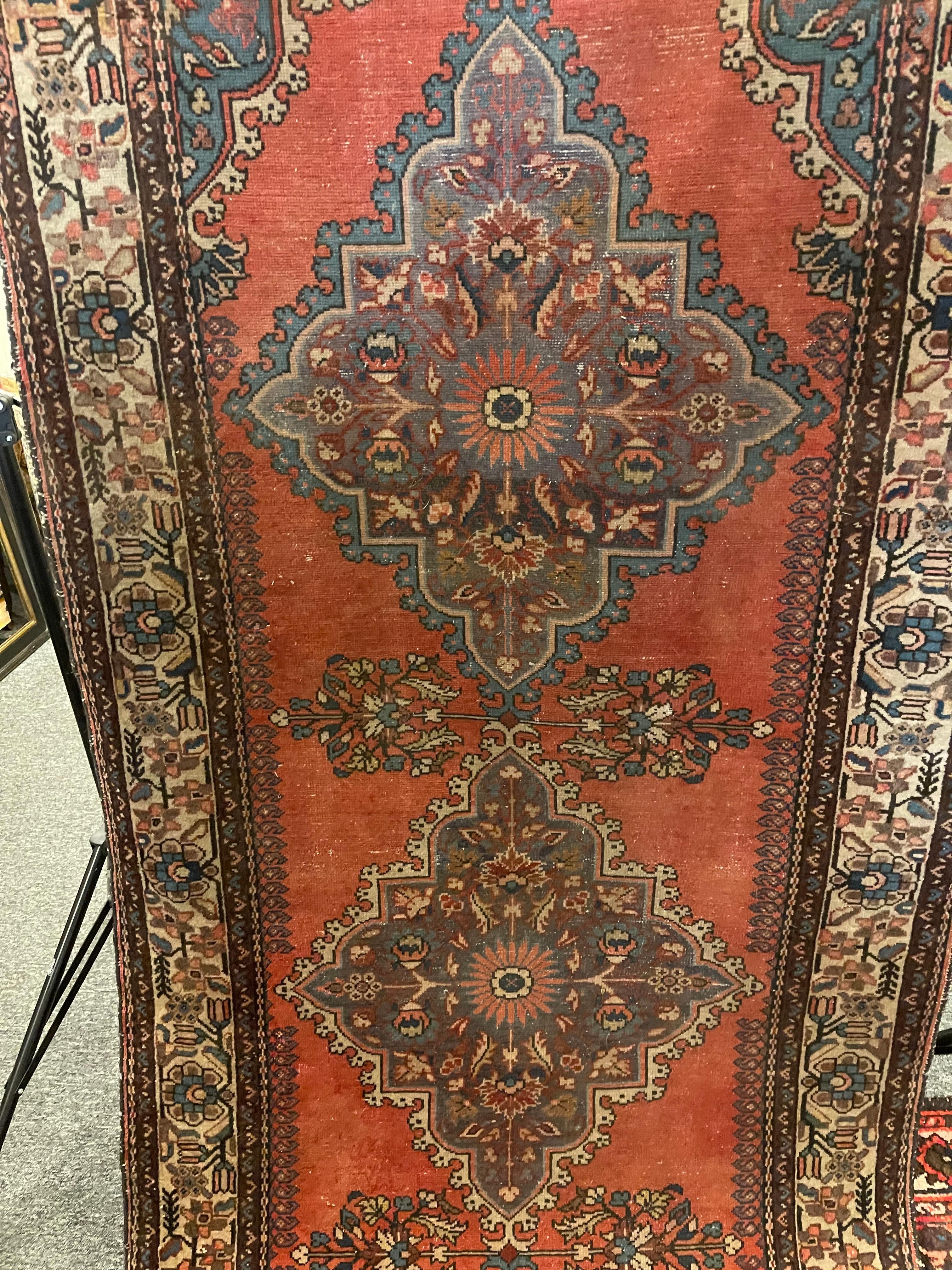 Wool Persian Hamadan Design Runner, Early 20th Century For Sale