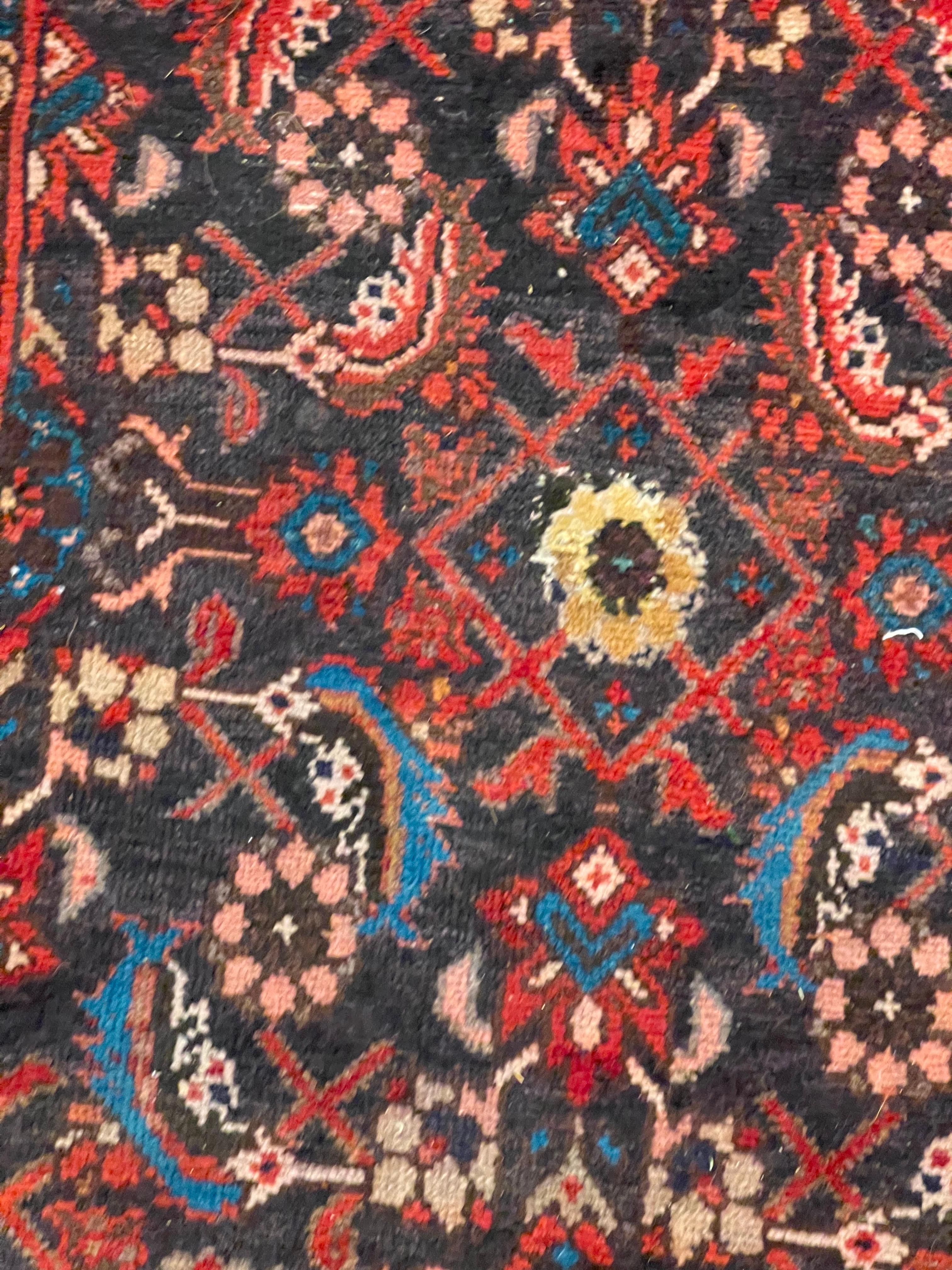 Runner persiano con design Hamadan, inizio XX secolo in vendita 4