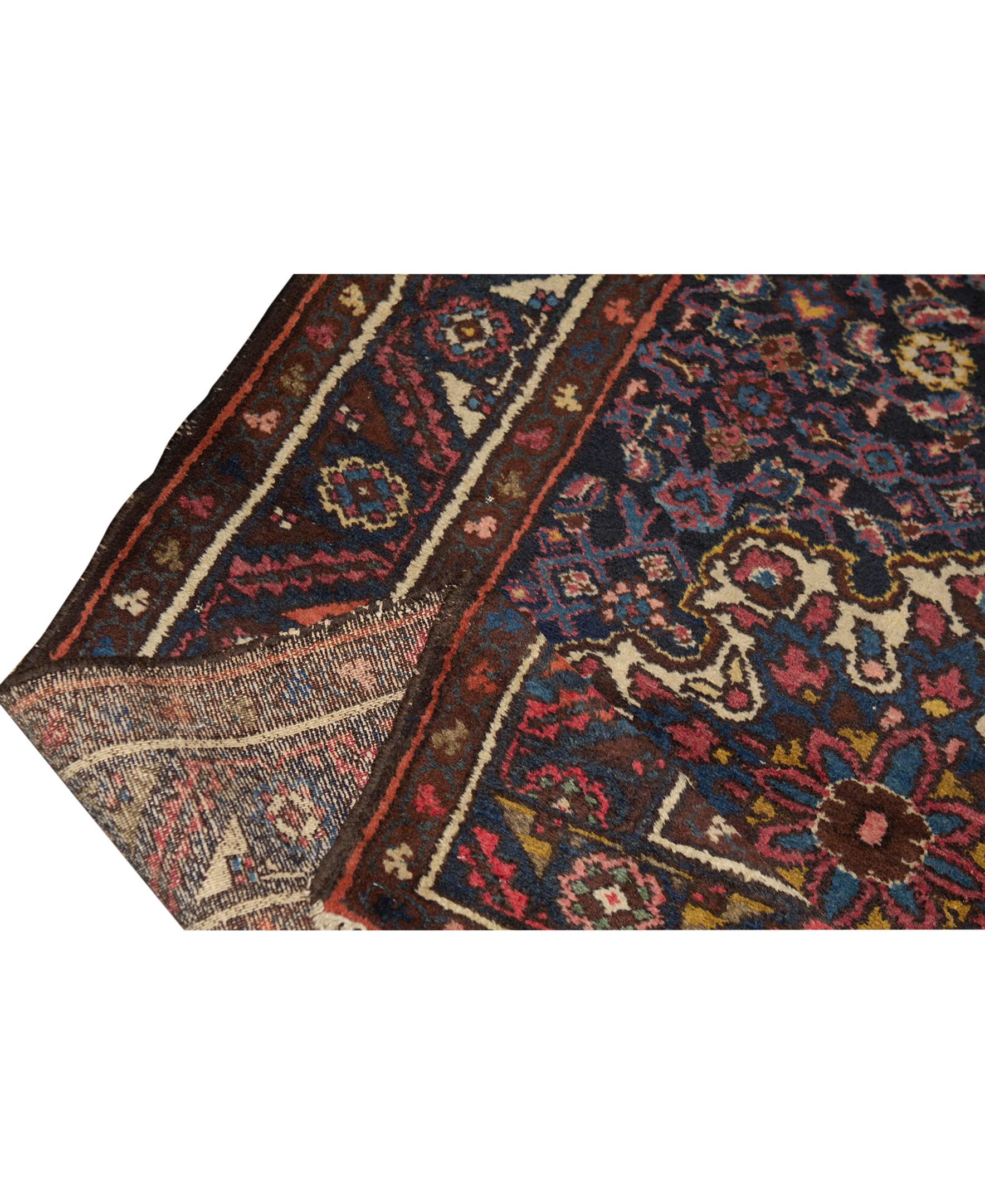 Hand-Woven Traditional Handwoven Luxury Wool Antique Chinese Multi Rug For Sale