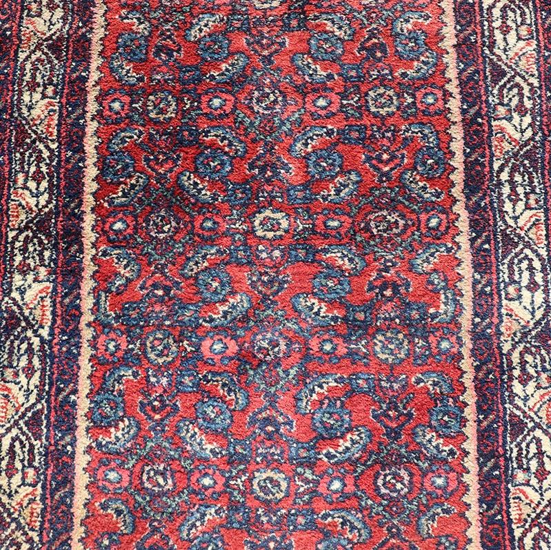 Persian Hamadan Fragment Short Runner For Sale 3