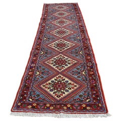 Persian Hamadan Full Pile Hand Knotted Runner Oriental Rug