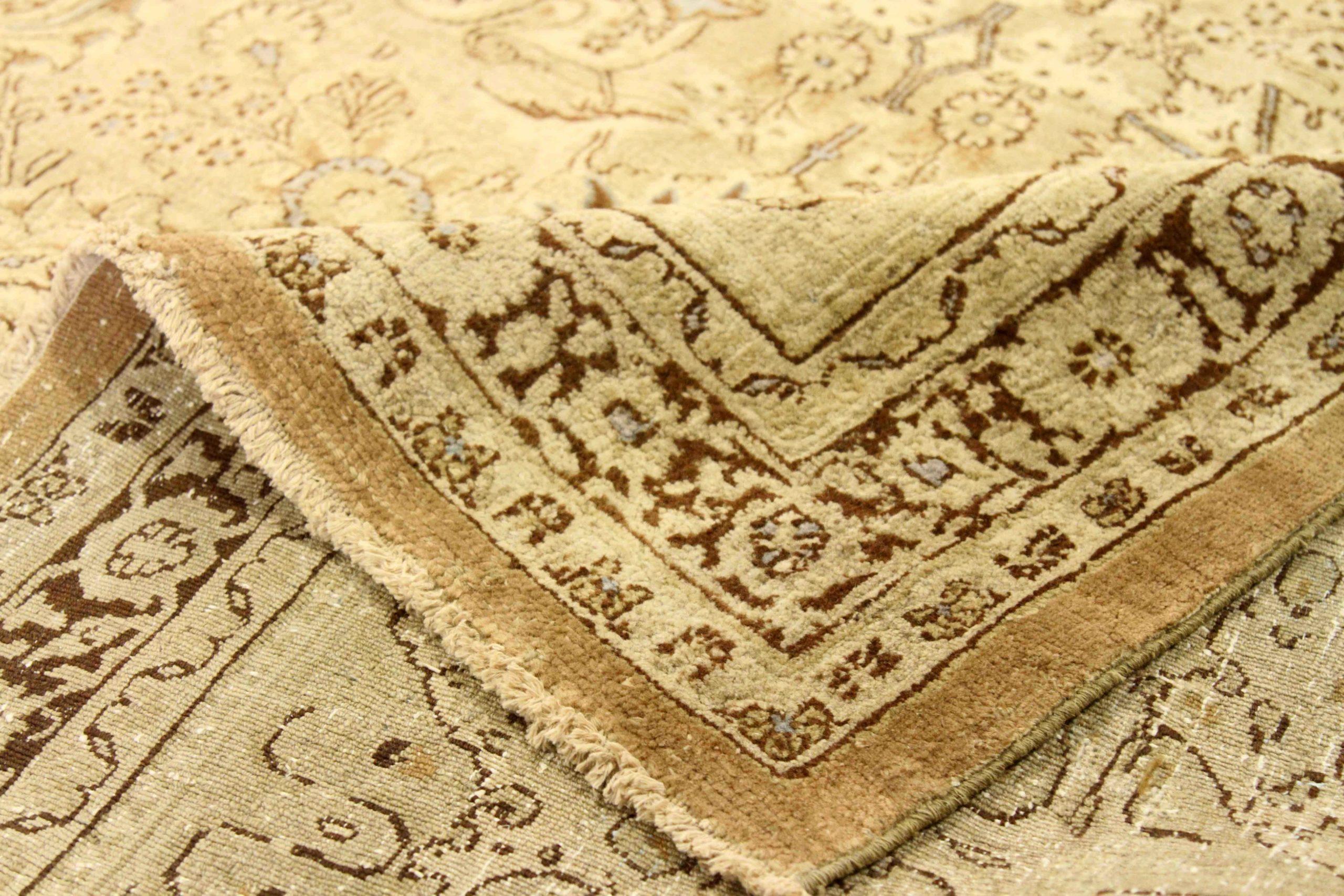 Persischer Hamadan Over Size Teppich - Wolle Braun Elfenbein Design - 75891 im Zustand „Hervorragend“ im Angebot in Dallas, TX