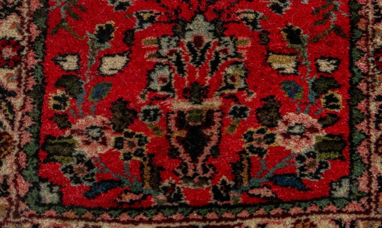 Persian Hamadan Rug 3.5' x 1.5' In Good Condition For Sale In New York, NY