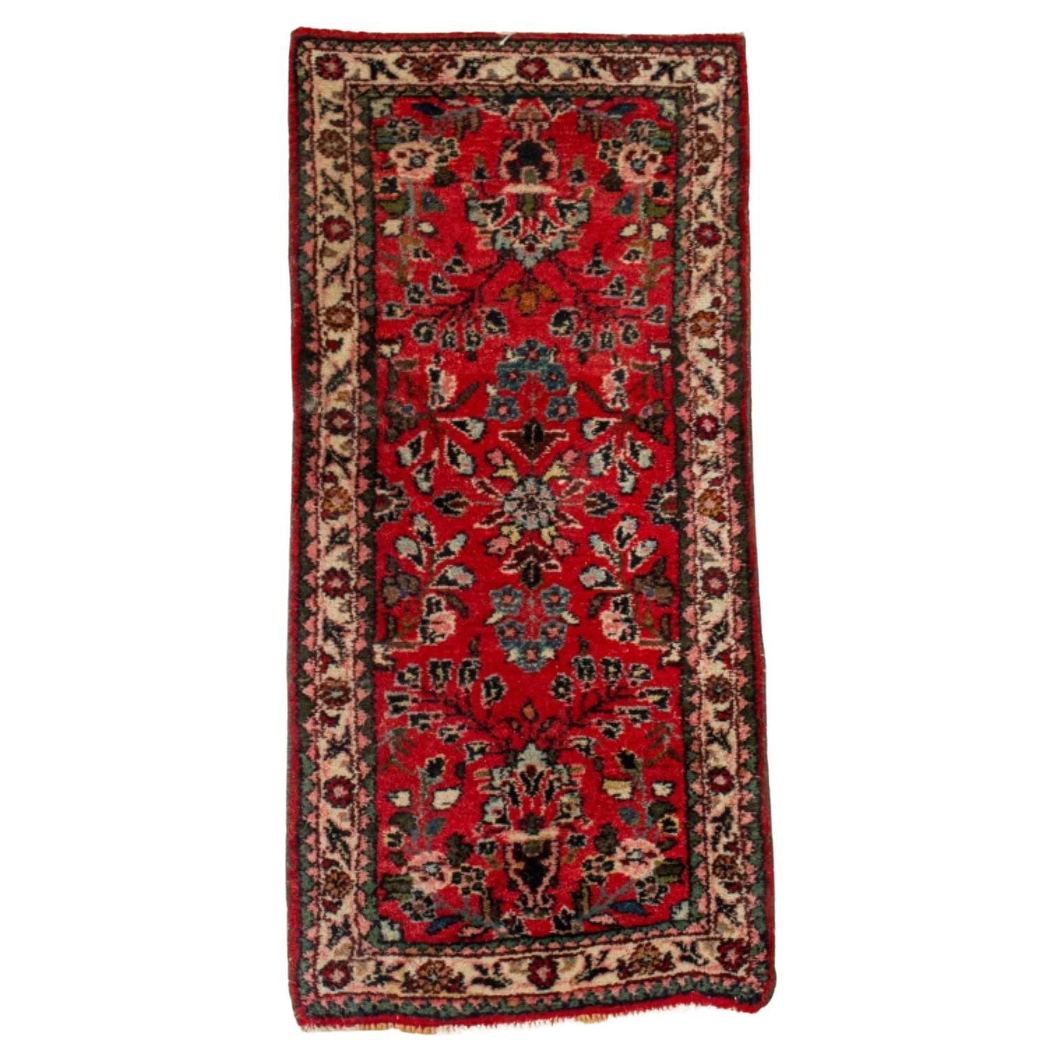 Persian Hamadan Rug 3.5' x 1.5' For Sale