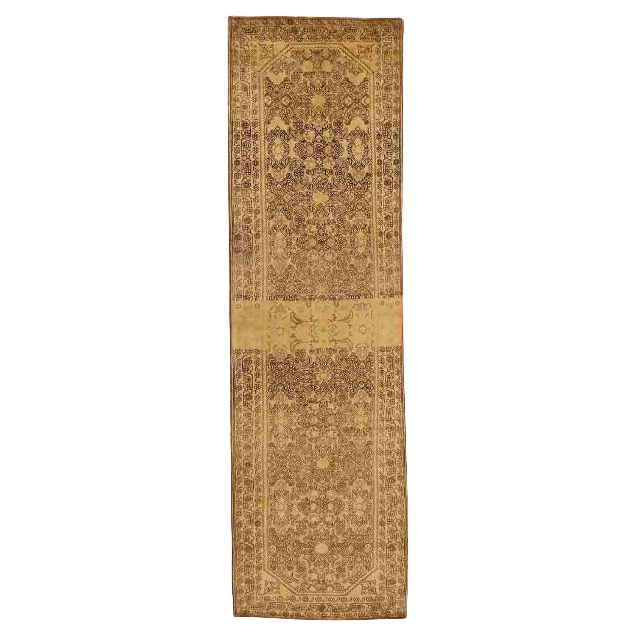 Tappeto Persiano Hamadan - Lana Marrone Avorio 73298