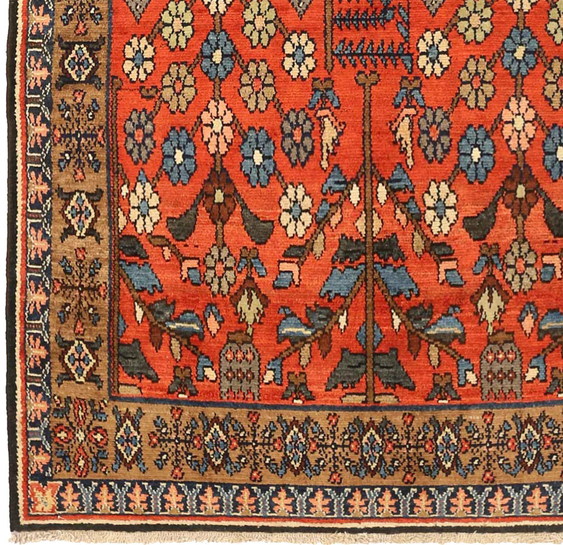 Persischer Hamadan Kleiner Teppich - Wolle Blau Rot Gelb 71174 (Asiatisch) im Angebot