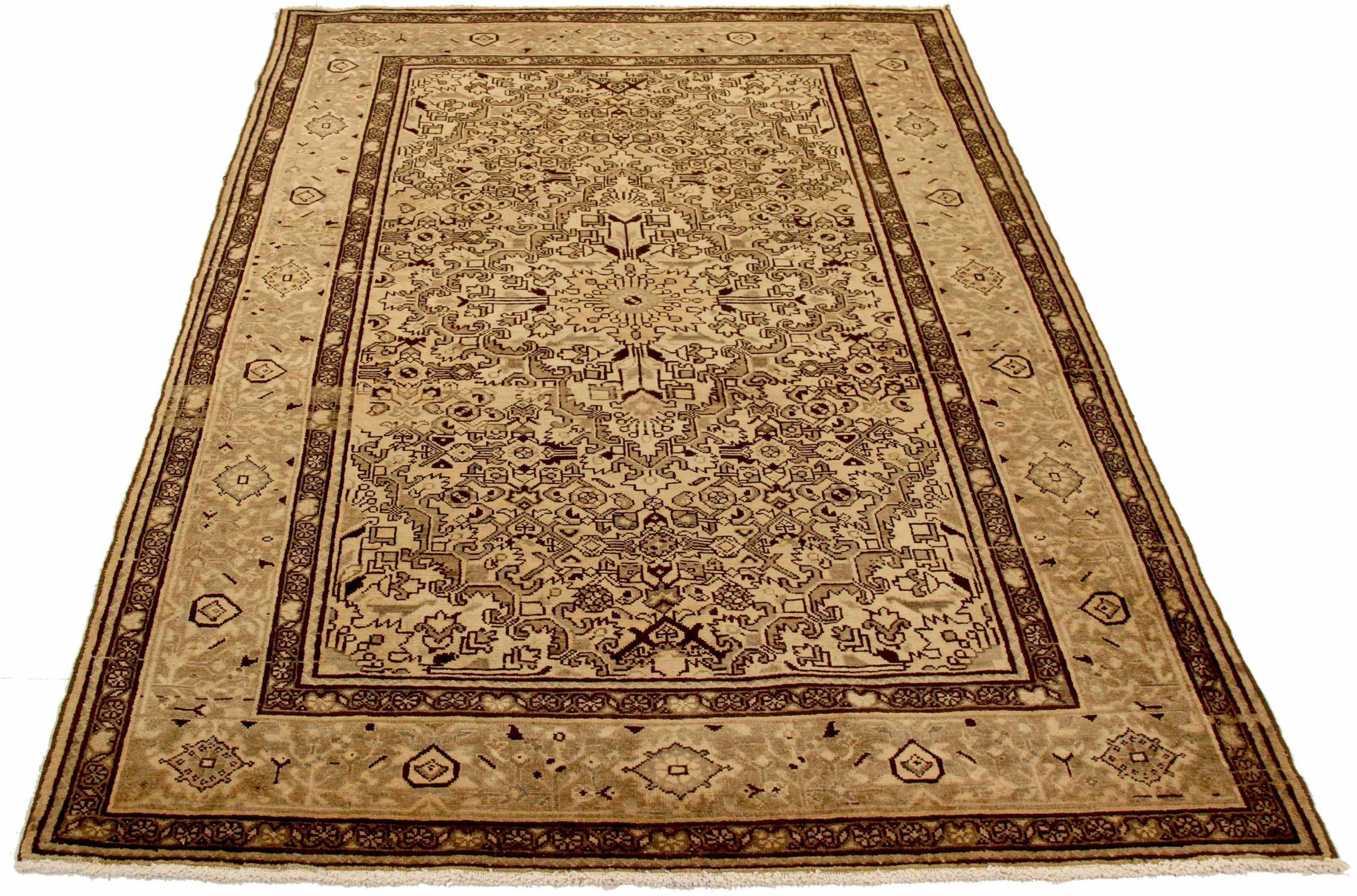 Discover the elegance of Persian Hamadan featuring Small Rug in Circa 1880. Designed with Wool and BrownIvory, this exclusive design is perfect for enhancing your space.