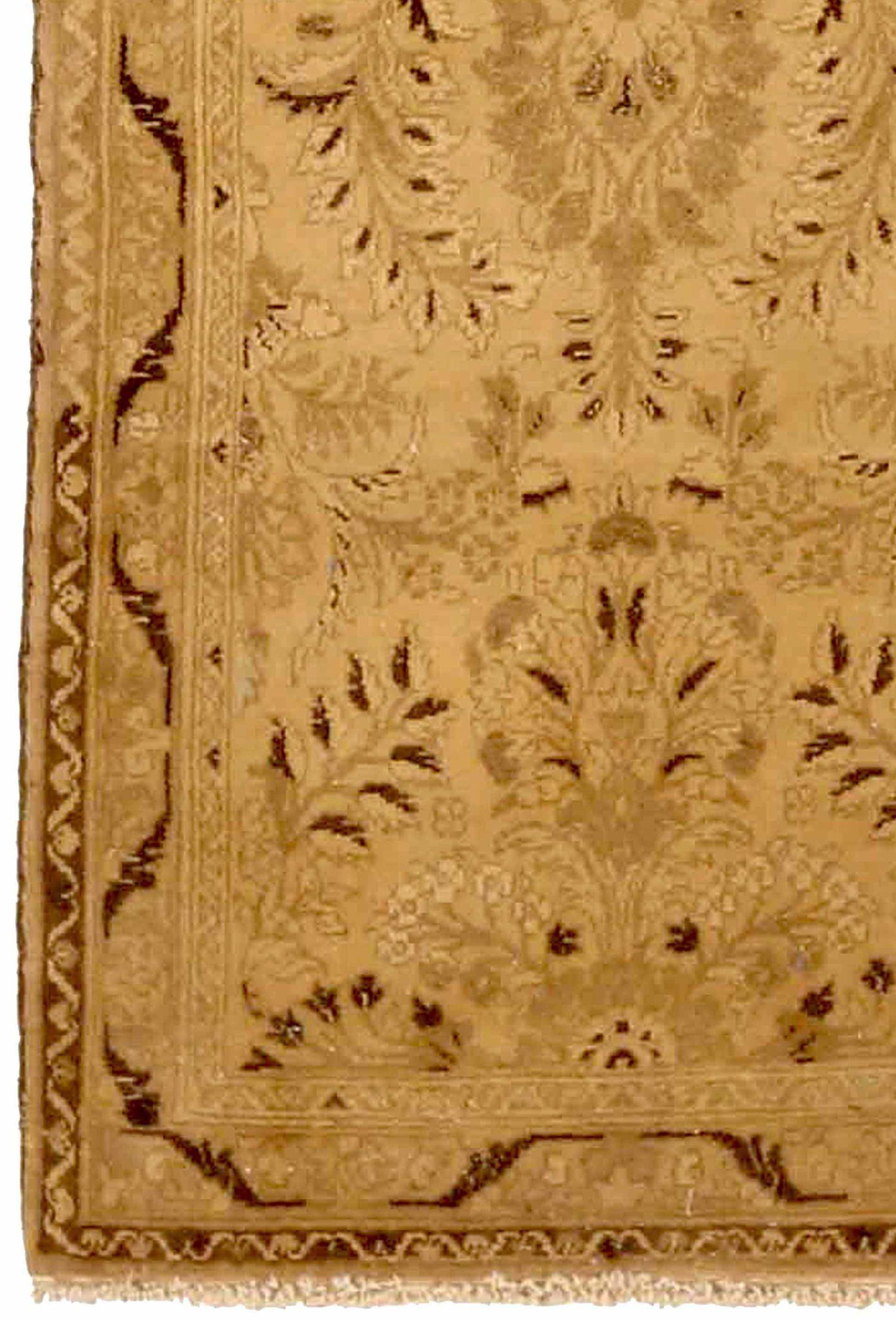 Asian Persian Hamadan Small Rug - Wool Brown Ivory 73432 For Sale