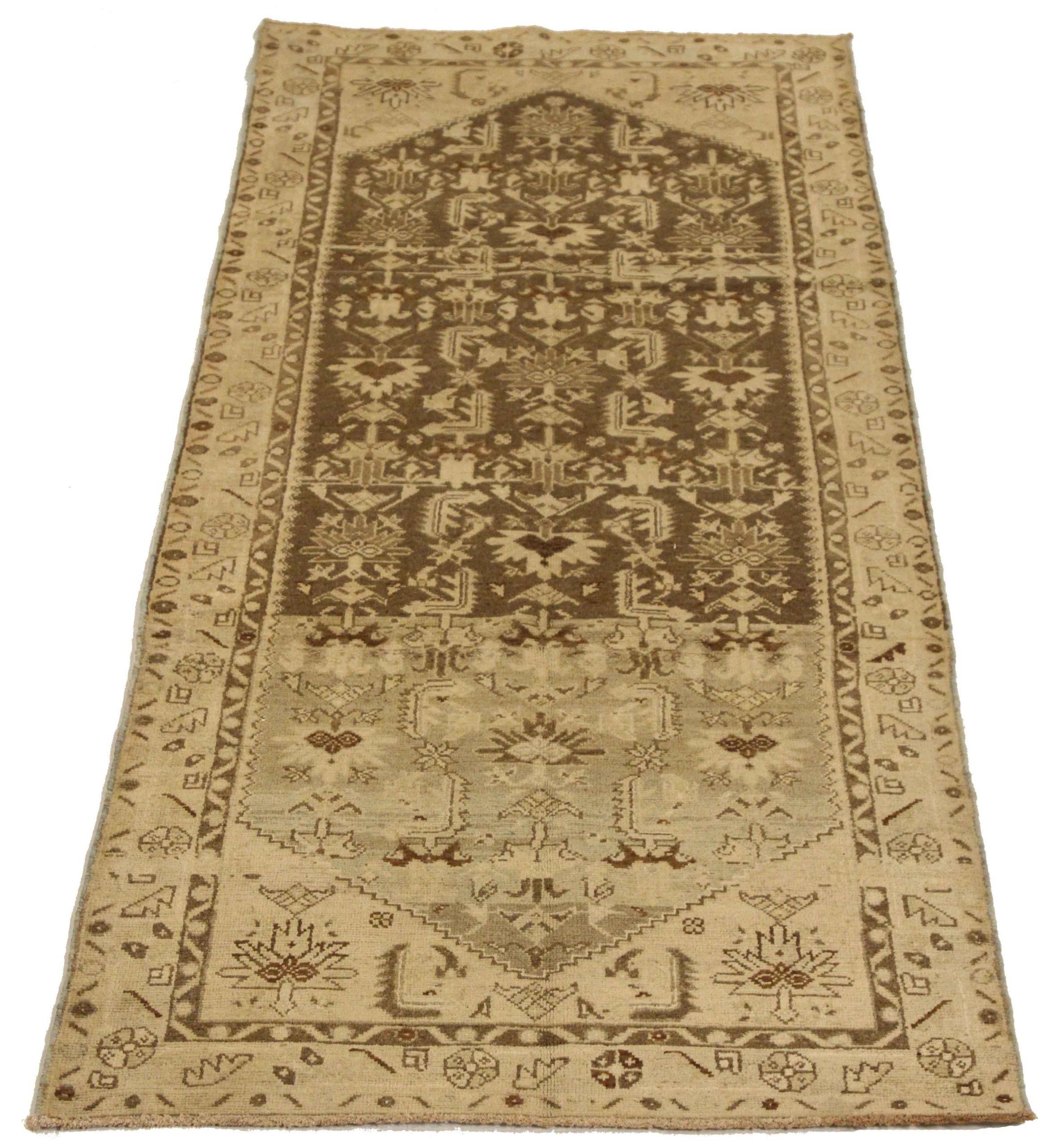Discover the elegance of Persian Hamadan featuring Small Rug in Circa 1880. Designed with Wool and BrownIvory, this exclusive design is perfect for enhancing your space.