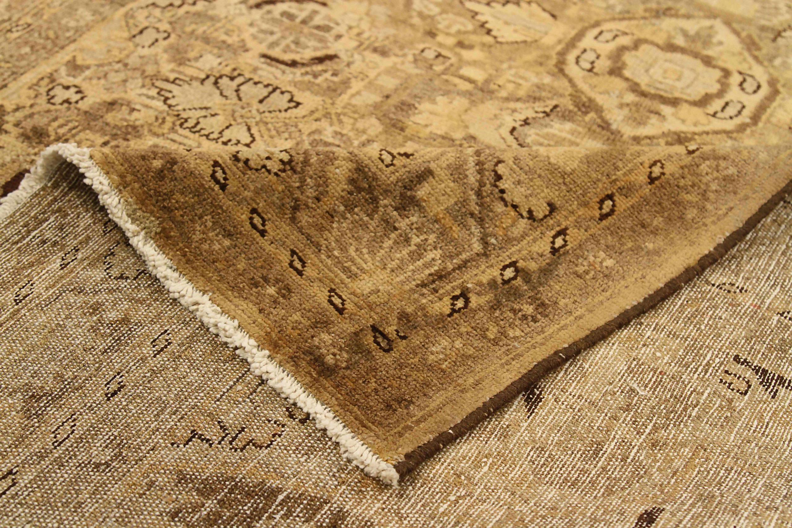 Alfombra Persa Hamadan Pequeña - Lana Marrón Marfil Topo 73274 en Excelente estado para la venta en Dallas, TX