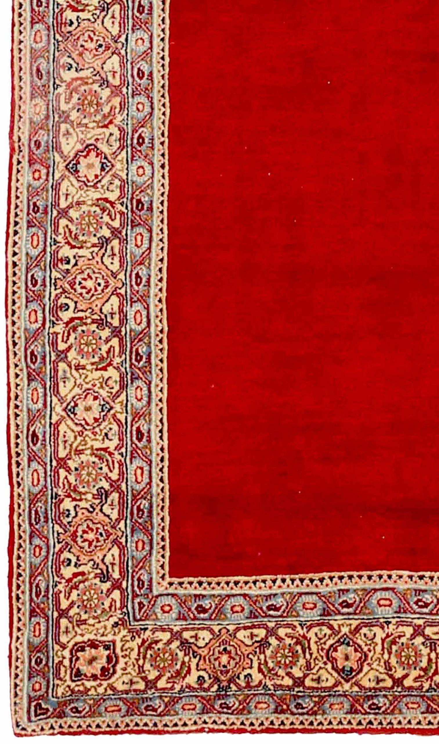 Alfombra Persa Hamadan Pequeña Circa 1940 - Lana Marfil Rojo 73475 Asiático en venta