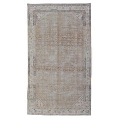 Persischer Hamedan-Galerie-Teppich mit subgeometrischem Muster in Erdtönen
