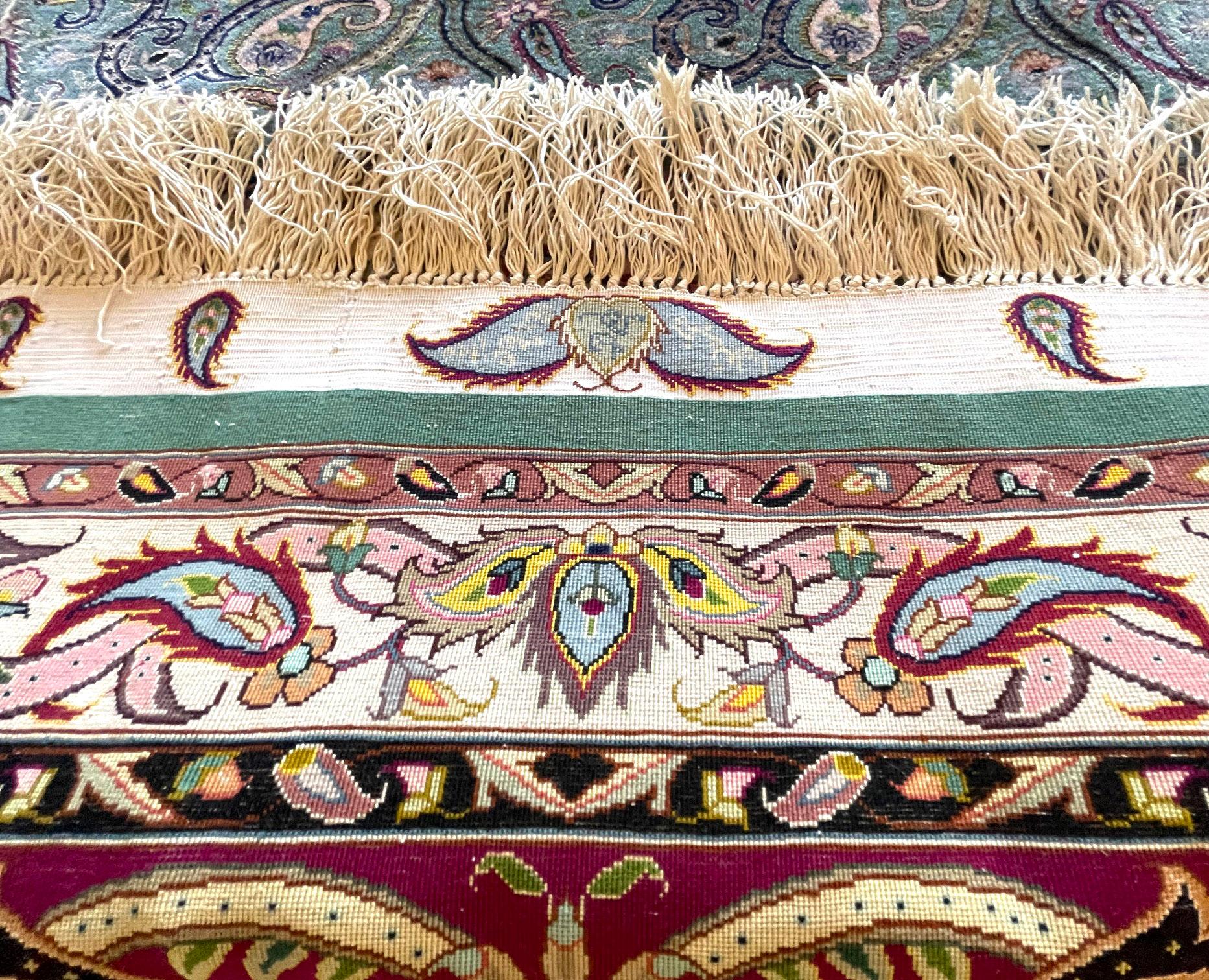 Tappeto Tabriz in seta persiana in vendita 10