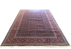 Persian Hand Knotted All-Over Herati Red Tabriz Runner Rug