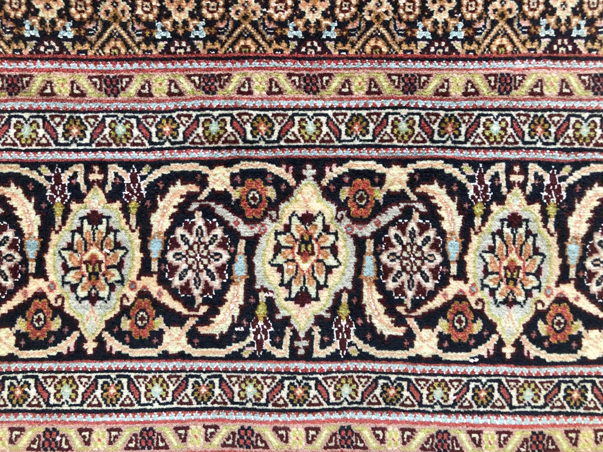 Persian Hand Knotted Fish Design Bijar Bidjar Rug 5