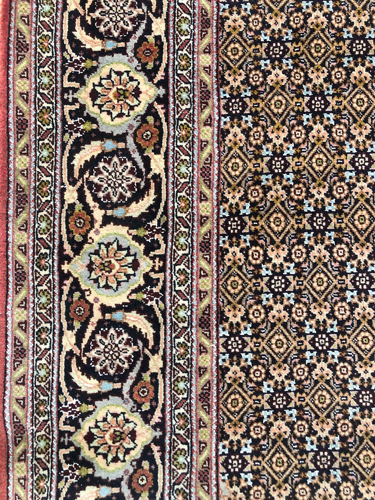 Persian Hand Knotted Fish Design Bijar Bidjar Rug For Sale at 1stDibs