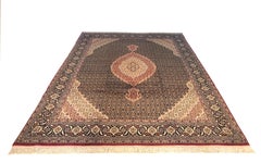 Persian Hand Knotted Fish Design Bijar Bidjar Rug