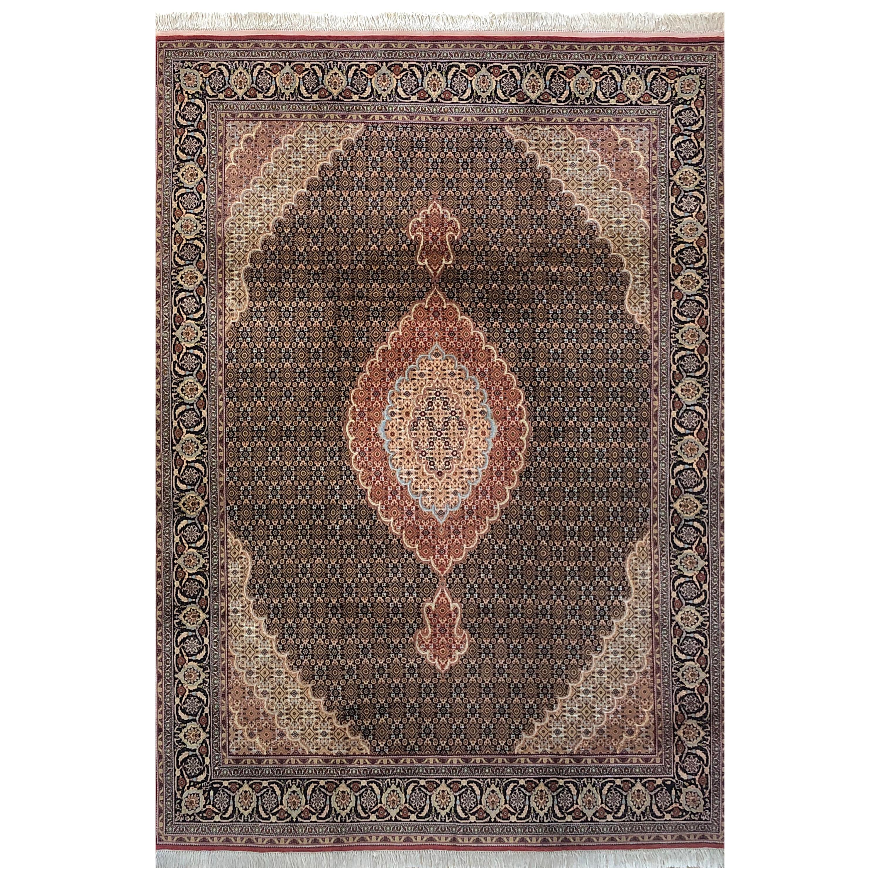 Persian Hand Knotted Fish Design Bijar Bidjar Rug