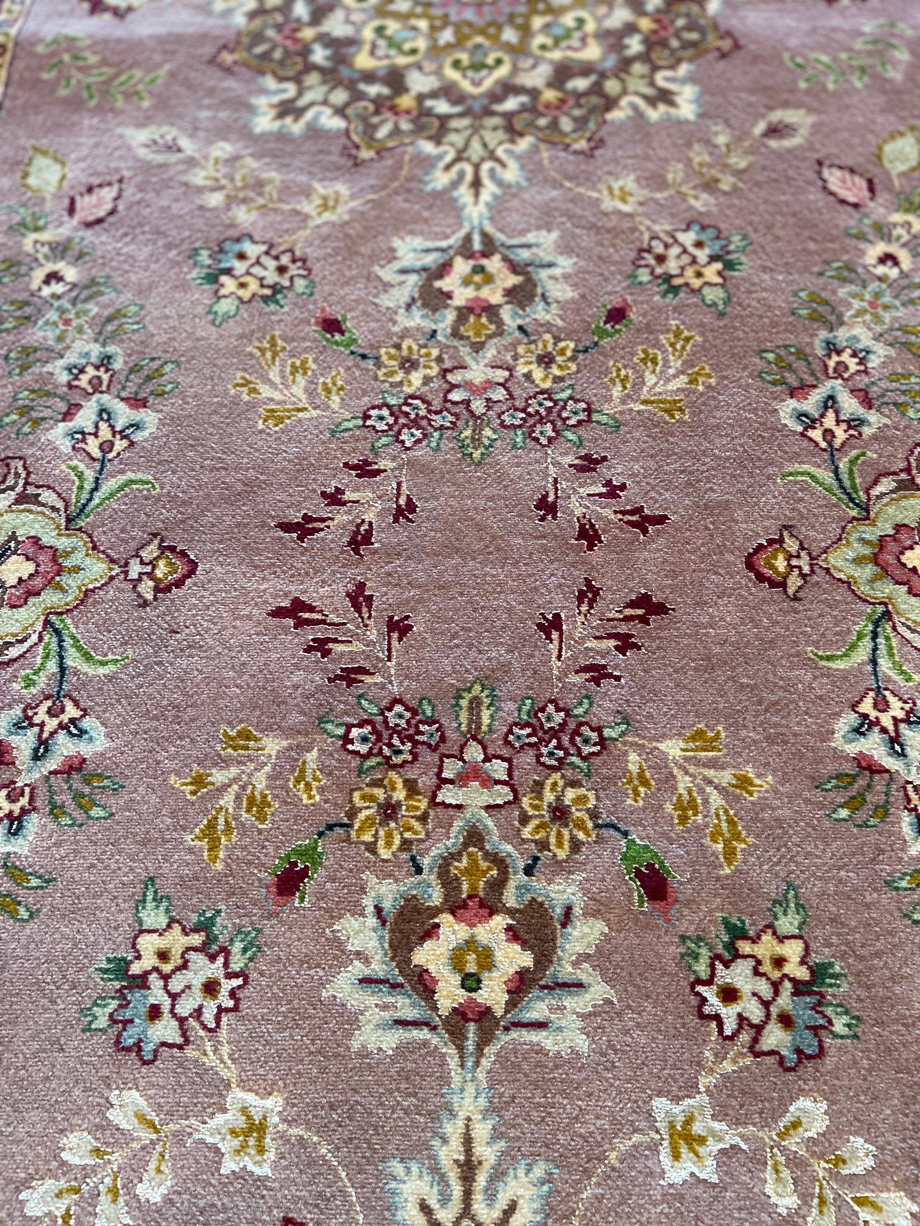 Tappeto Runner Tabriz a coppia floreale persiana in vendita 2
