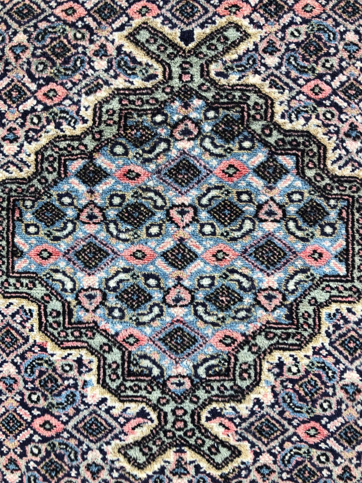 Hand-Knotted Persian Hand Knotted Medallion Ardabil Rug