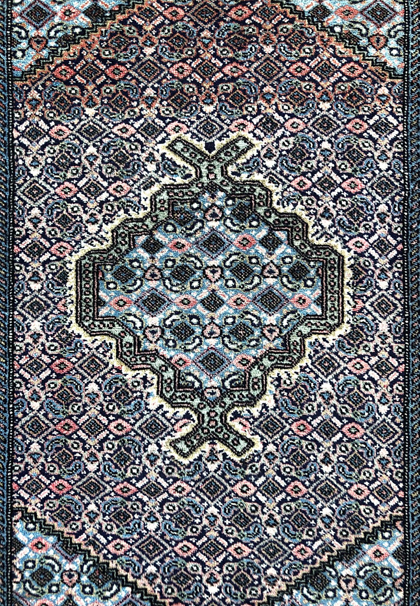 Mid-20th Century Persian Hand Knotted Medallion Ardabil Rug