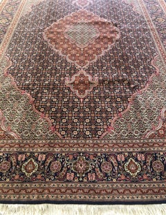 Persian Tabriz Rug Fish Design Mahi