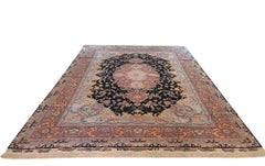 Persian Black Tabriz Rug