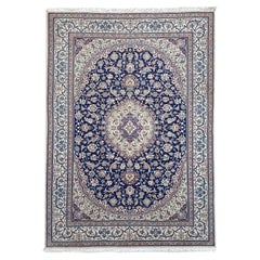Persian Floral Cream Blue Nain Rug