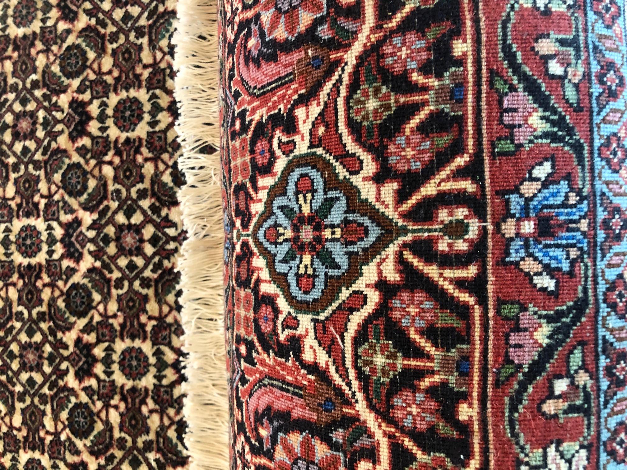 Persian Hand Knotted Red All-Over Bijar Bidjar Rug For Sale 10