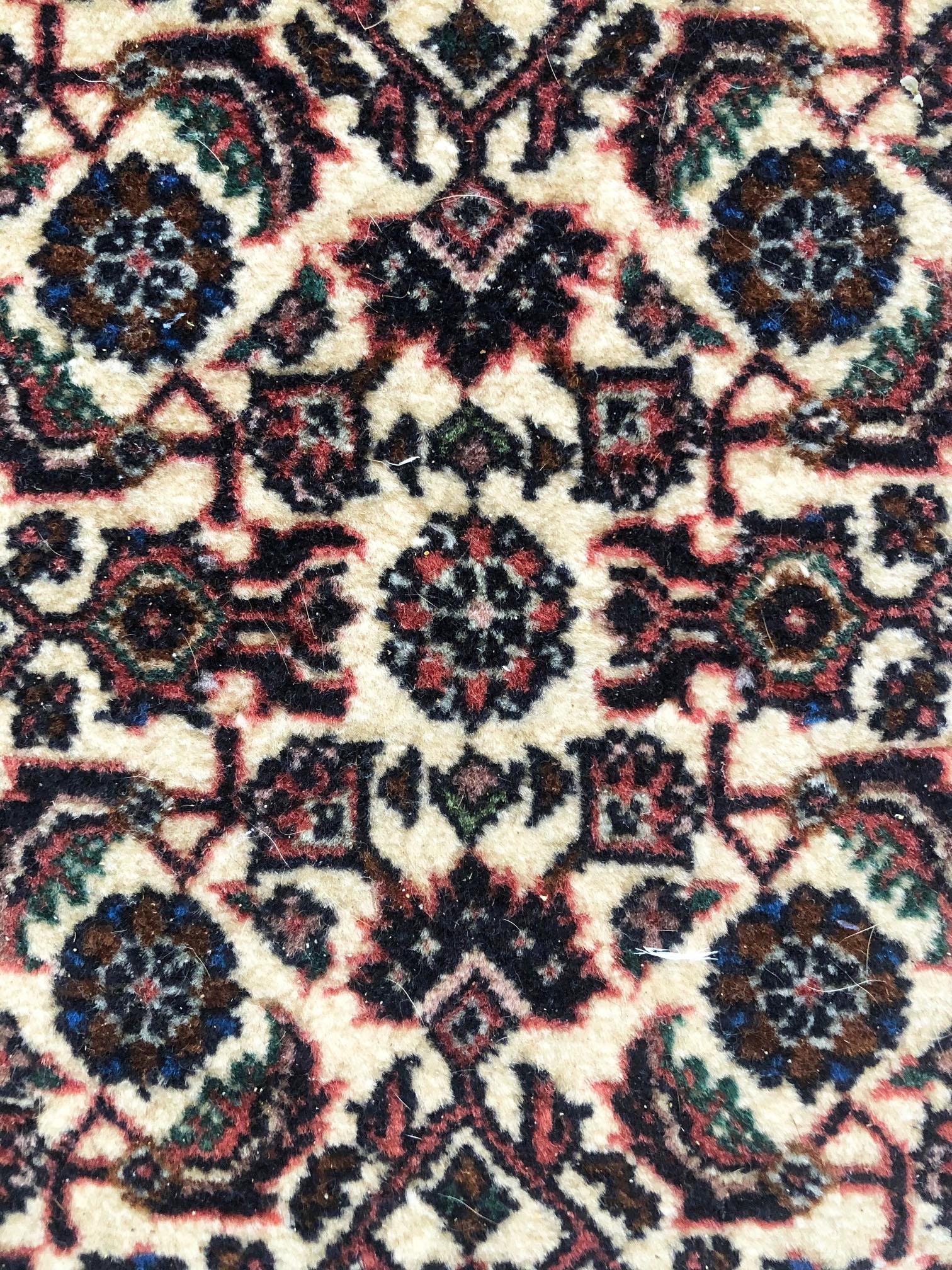 Hand-Knotted Persian Hand Knotted Red All-Over Bijar Bidjar Rug For Sale