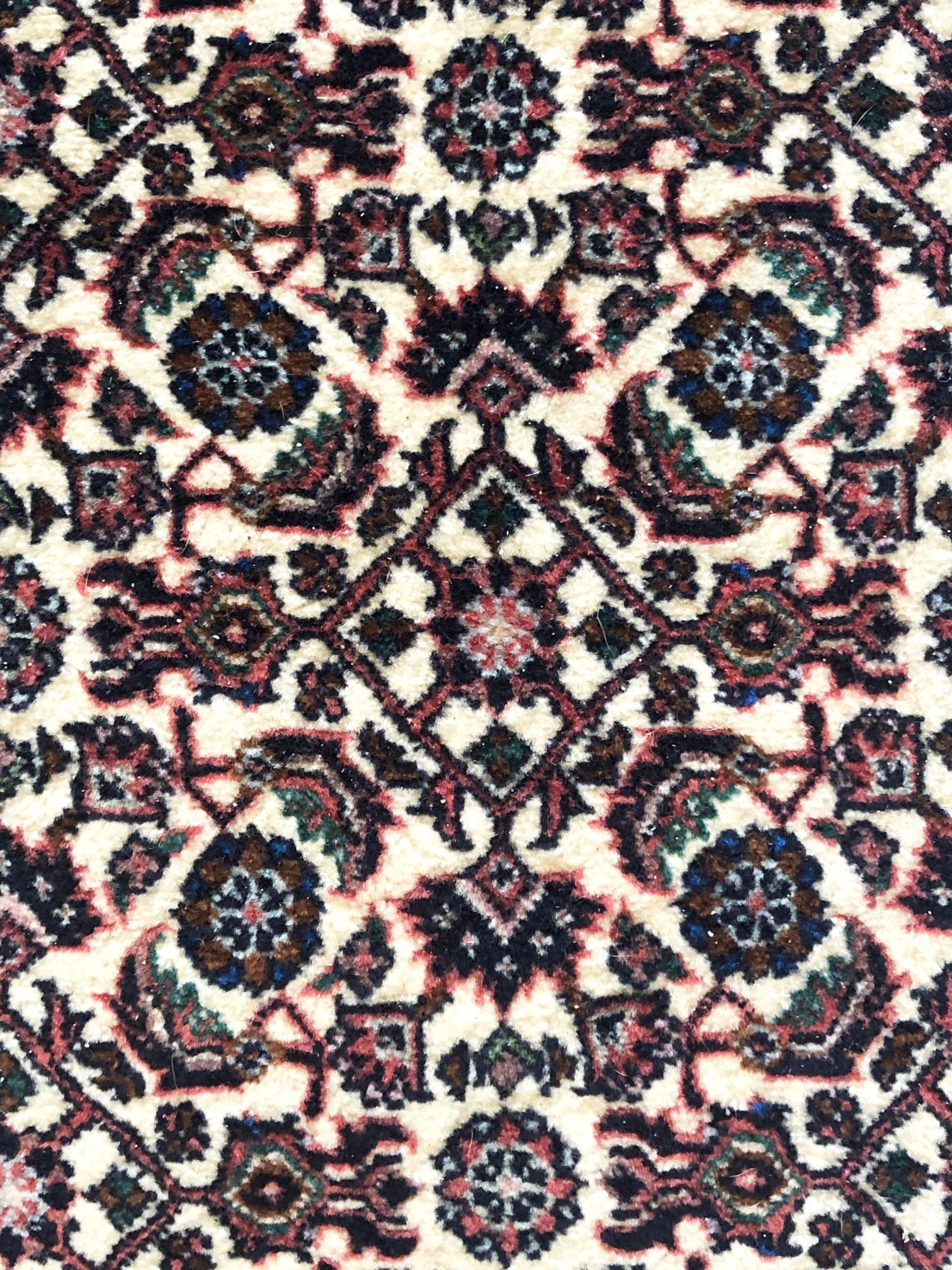 Persian Hand Knotted Red All-Over Bijar Bidjar Rug In Good Condition For Sale In San Diego, CA