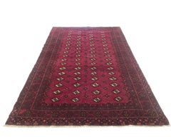 Persian Hand Knotted Red All-Over Elephant Print Baluch Rug, circa 1970