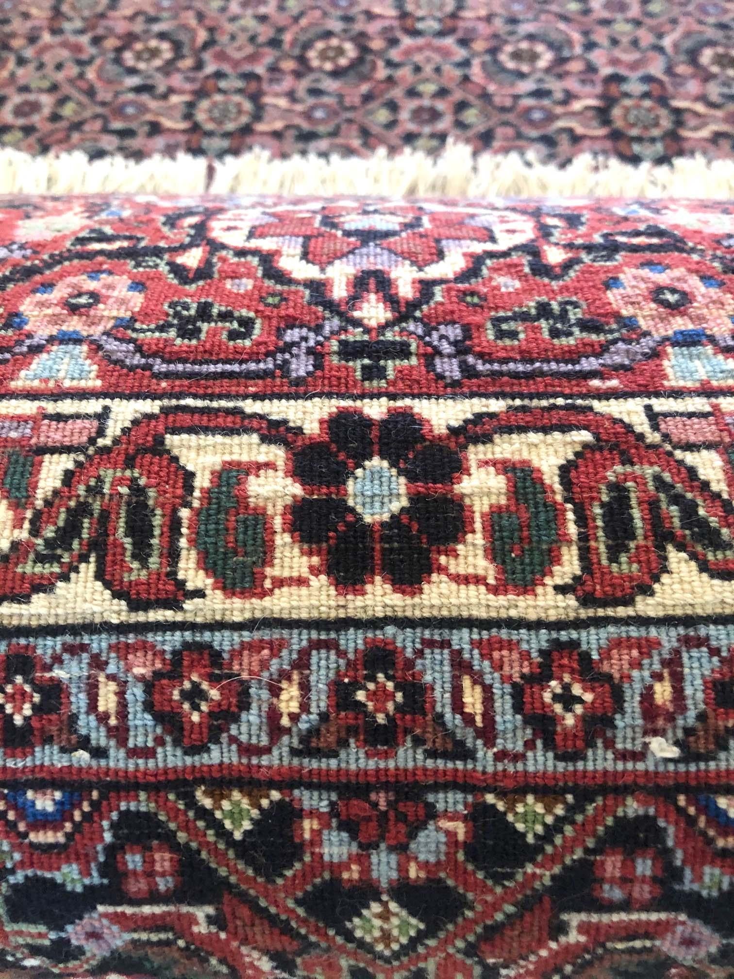 Tapis persan Herati Fish Design Bijar Bidjar en vente 6