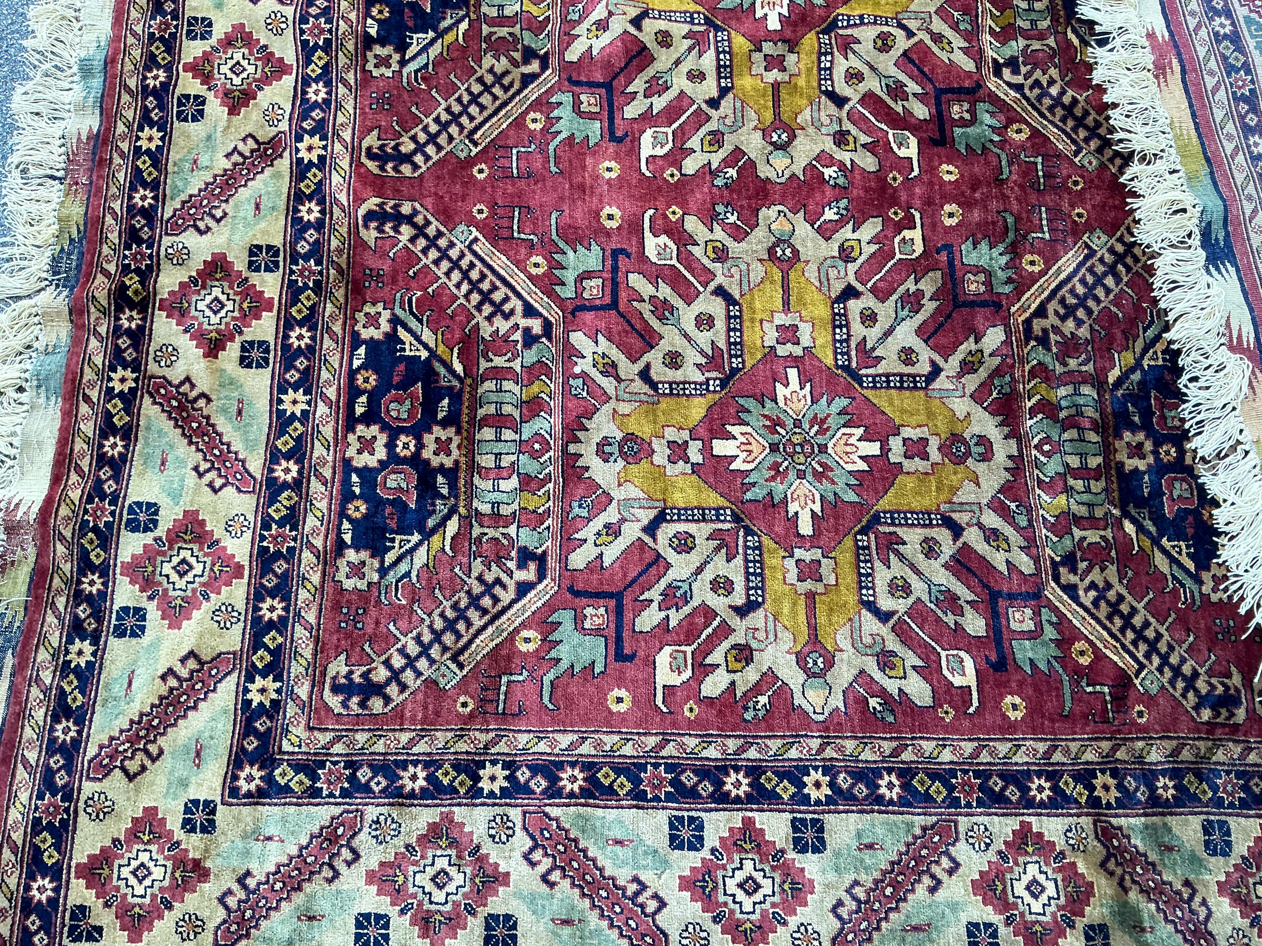 Vittoriano Tappeto persiano da pavimento in seta annodata a mano - 7' x 10' in vendita