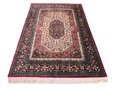 Persian Red Qum Rug