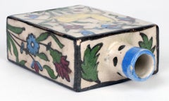 Vaso persiano in terracotta dipinto a mano con cervo e uccello