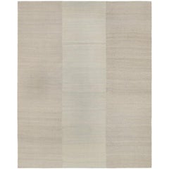 Tappeto persiano Shiraz tessuto a mano a trama piatta nei colori naturali