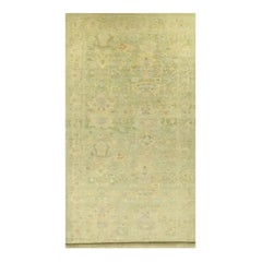 Persian Handwoven Sultanabad Wool Runner Rug, Grand Floral Carpet, 12′9″ × 32′5