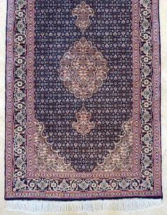 Persian Tabriz Mahi Fish Design Rug Runner